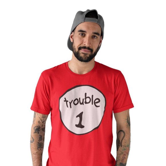 Trouble 1 Teecart Unisex T-shirt - Picture 3 of 4
